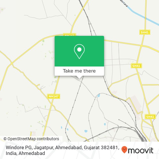 Windore PG, Jagatpur, Ahmedabad, Gujarat 382481, India map
