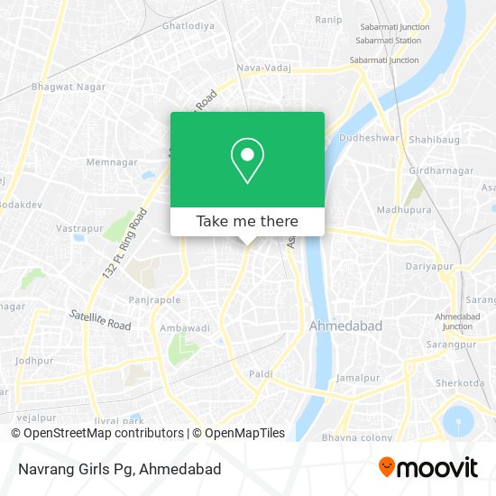 Navrang Girls Pg map