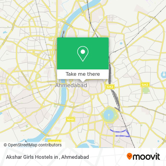 Akshar Girls Hostels in map