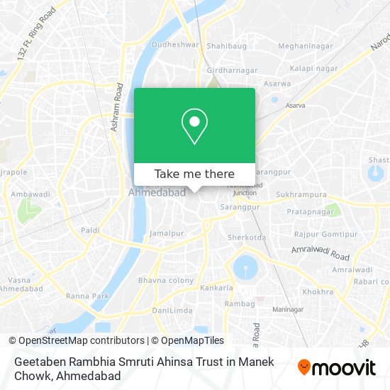 Geetaben Rambhia Smruti Ahinsa Trust in Manek Chowk map