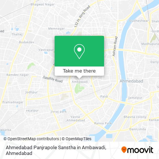 Ahmedabad Panjrapole Sanstha in Ambawadi map