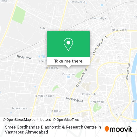 Shree Gordhandas Diagnostic & Research Centre in Vastrapur map