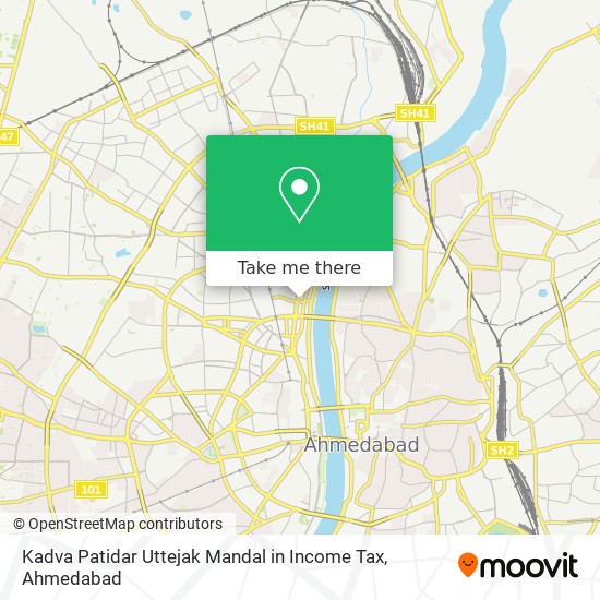 Kadva Patidar Uttejak Mandal in Income Tax map
