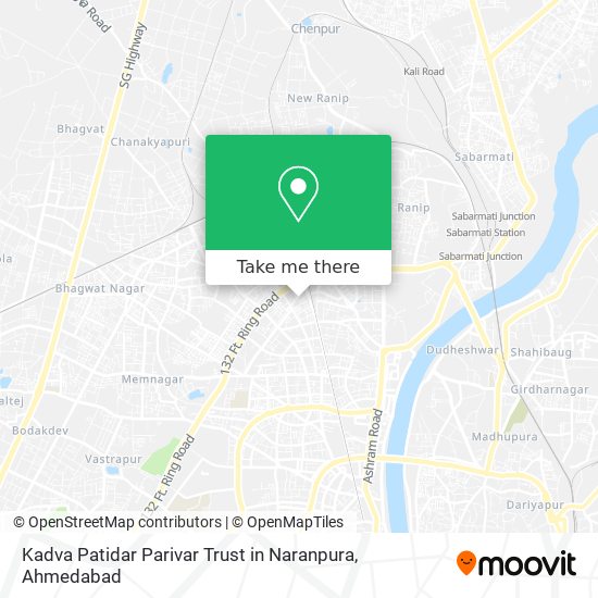 Kadva Patidar Parivar Trust in Naranpura map