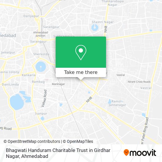 Bhagwati Handuram Charitable Trust in Girdhar Nagar map