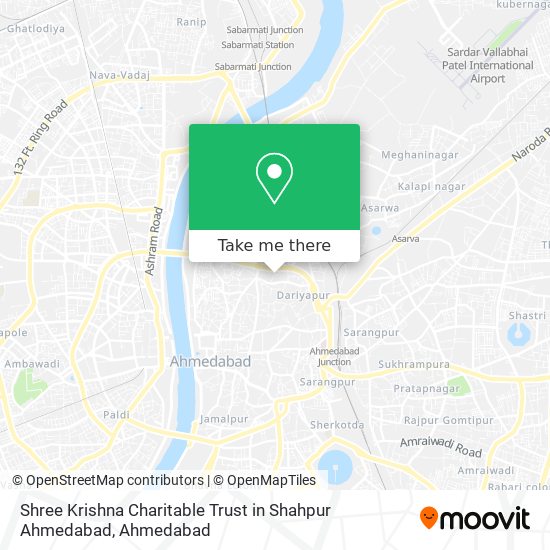 Shree Krishna Charitable Trust in Shahpur Ahmedabad map