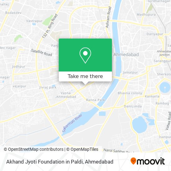 Akhand Jyoti Foundation in Paldi map