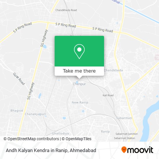 Andh Kalyan Kendra in Ranip map