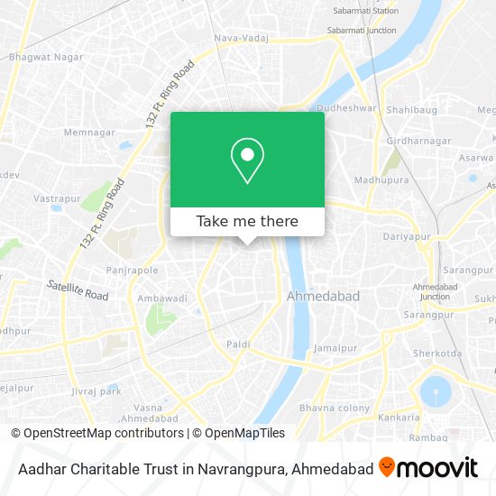 Aadhar Charitable Trust in Navrangpura map