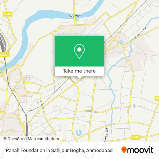 Panah Foundation in Sahijpur Bogha map