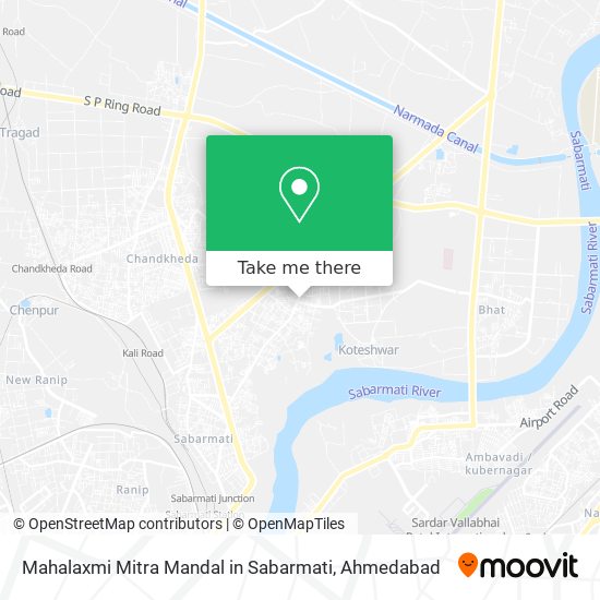 Mahalaxmi Mitra Mandal in Sabarmati map