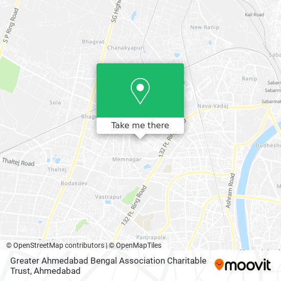 Greater Ahmedabad Bengal Association Charitable Trust map