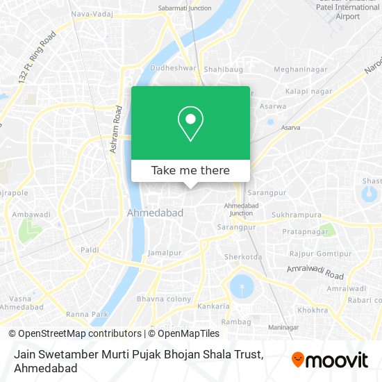 Jain Swetamber Murti Pujak Bhojan Shala Trust map