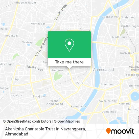 Akanksha Charitable Trust in Navrangpura map