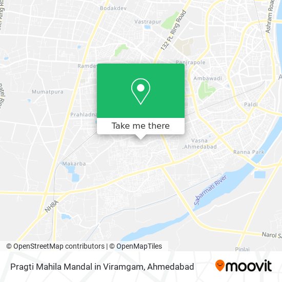 Pragti Mahila Mandal in Viramgam map