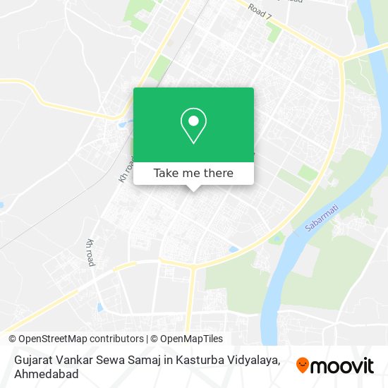 Gujarat Vankar Sewa Samaj in Kasturba Vidyalaya map