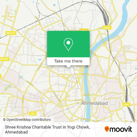 Shree Krishna Charitable Trust in Yogi Chowk map