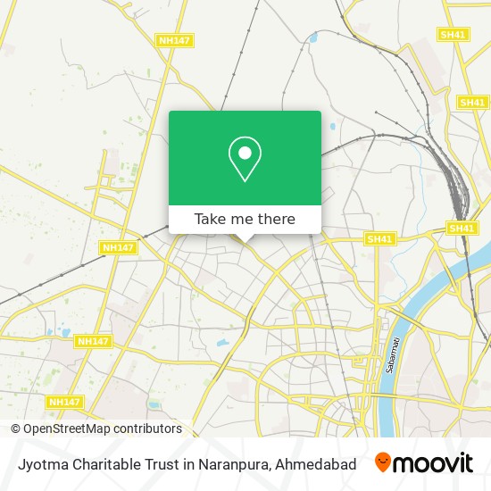 Jyotma Charitable Trust in Naranpura map