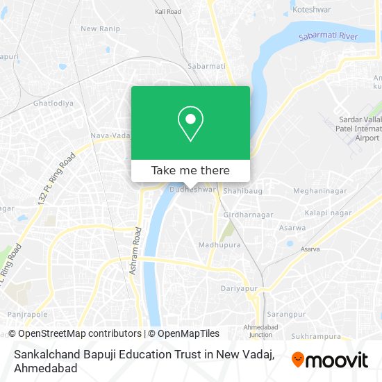 Sankalchand Bapuji Education Trust in New Vadaj map