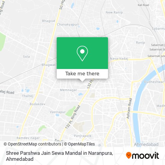 Shree Parshwa Jain Sewa Mandal in Naranpura map