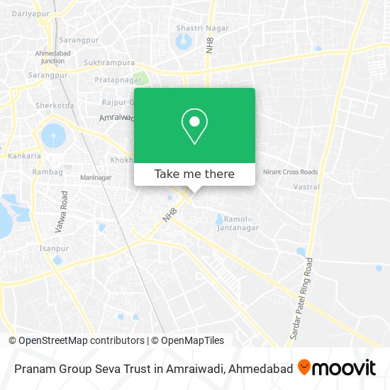 Pranam Group Seva Trust in Amraiwadi map