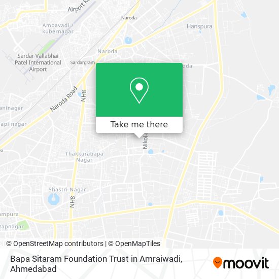 Bapa Sitaram Foundation Trust in Amraiwadi map