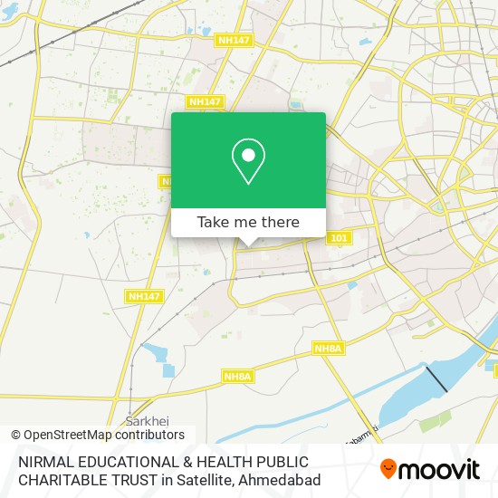 NIRMAL EDUCATIONAL & HEALTH PUBLIC CHARITABLE TRUST in Satellite map