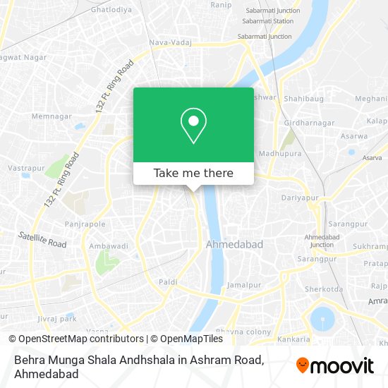 Behra Munga Shala Andhshala in Ashram Road map