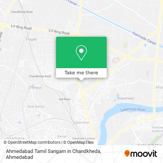 Ahmedabad Tamil Sangam in Chandkheda map
