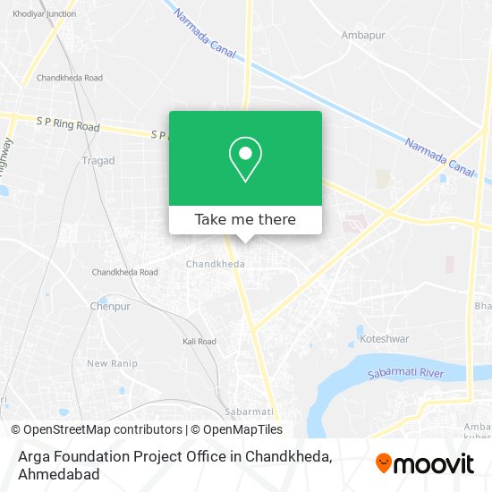 Arga Foundation Project Office in Chandkheda map