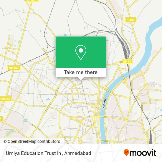 Umiya Education Trust in map