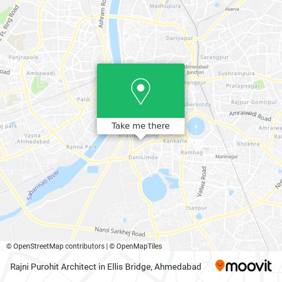 Rajni Purohit Architect in Ellis Bridge map