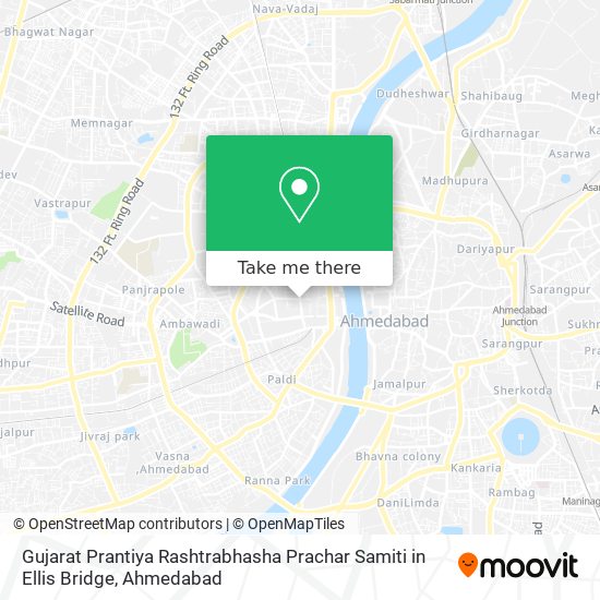 Gujarat Prantiya Rashtrabhasha Prachar Samiti in Ellis Bridge map