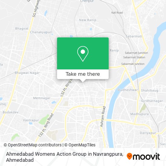 Ahmedabad Womens Action Group in Navrangpura map