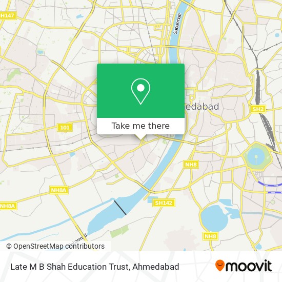 Late M B Shah Education Trust map