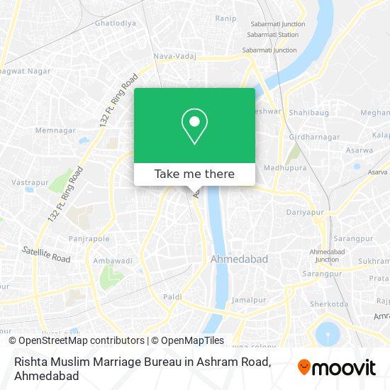 Rishta Muslim Marriage Bureau in Ashram Road map