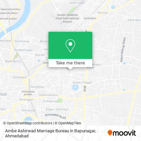 Ambe Ashirwad Marriage Bureau in Bapunagar map