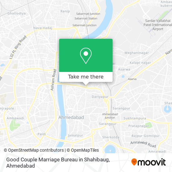 Good Couple Marriage Bureau in Shahibaug map