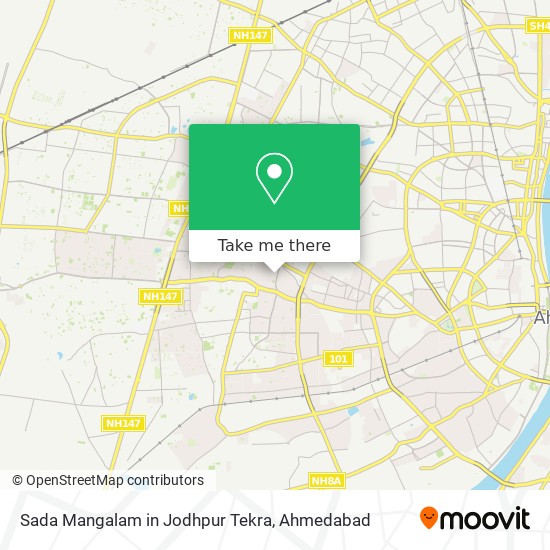 Sada Mangalam in Jodhpur Tekra map