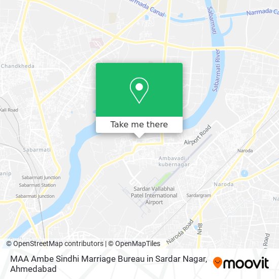 MAA Ambe Sindhi Marriage Bureau in Sardar Nagar map