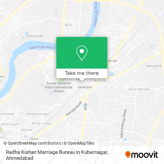 Radha Kishan Marriage Bureau in Kubernagar map