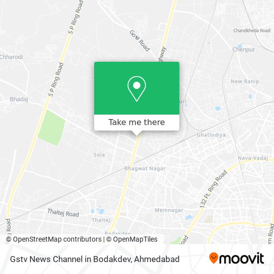 Gstv News Channel in Bodakdev map