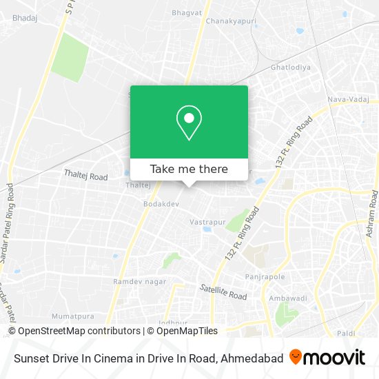 Sunset Drive In Cinema in Drive In Road map