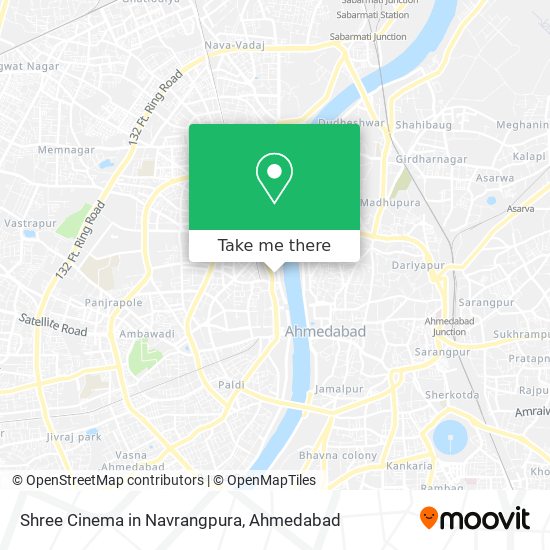 Shree Cinema in Navrangpura map