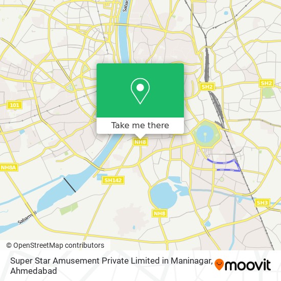 Super Star Amusement Private Limited in Maninagar map