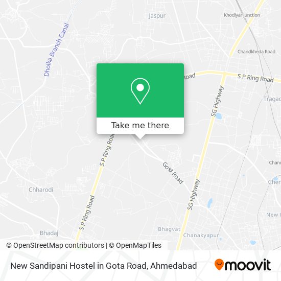 New Sandipani Hostel in Gota Road map