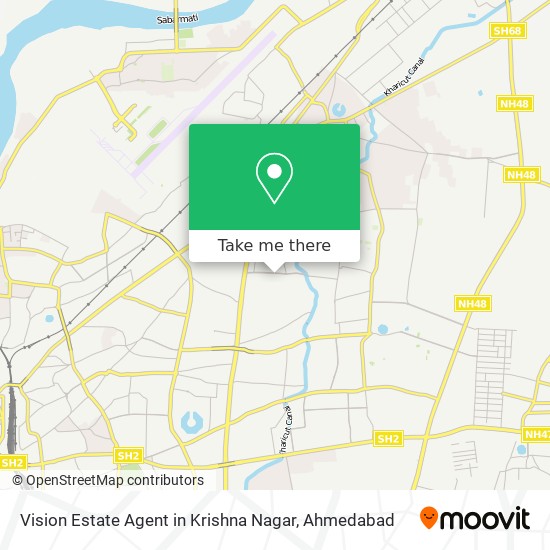 Vision Estate Agent in Krishna Nagar map