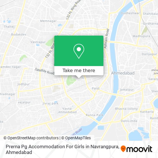 Prerna Pg Accommodation For Girls in Navrangpura map