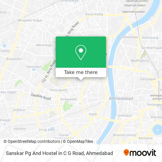 Sanskar Pg And Hostel in C G Road map