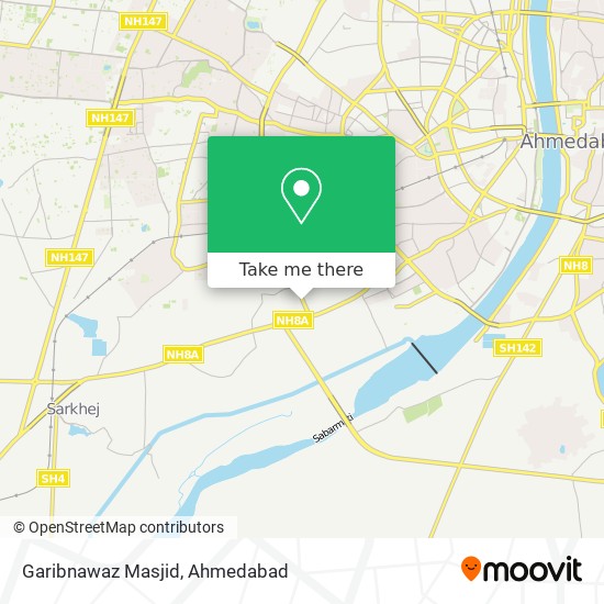 Garibnawaz Masjid map